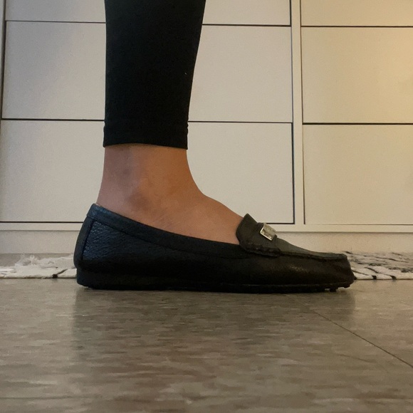 Coach Black Leather Loafers - Picture 3 of 6